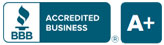 BBB Accredited Business A+ Rating