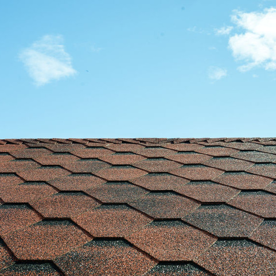 Architectural Shingles on a Roof.