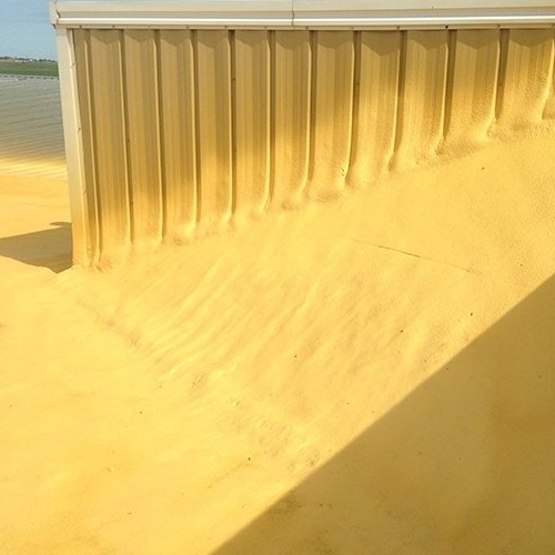 Spray Foam on a Roof.